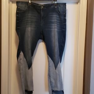 Eloquii two toned denim jeans